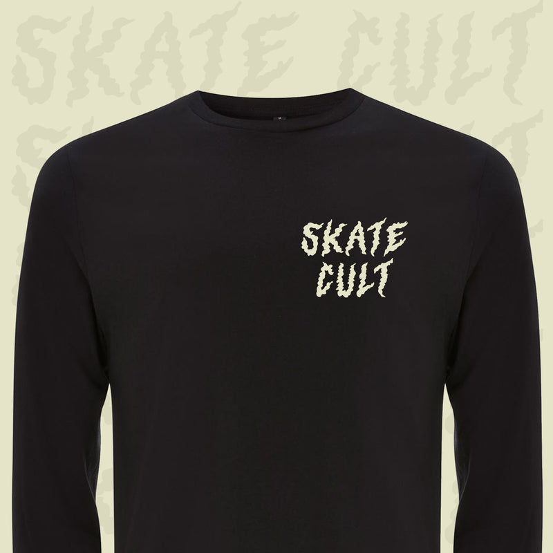 Skate Cult Long Sleeve Tee - BLACK