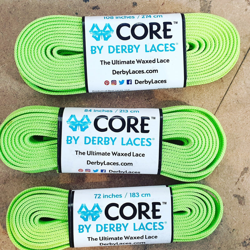 Lime Green Derby Laces