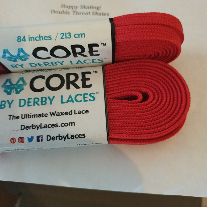 Red Derby Laces Skate Laces 