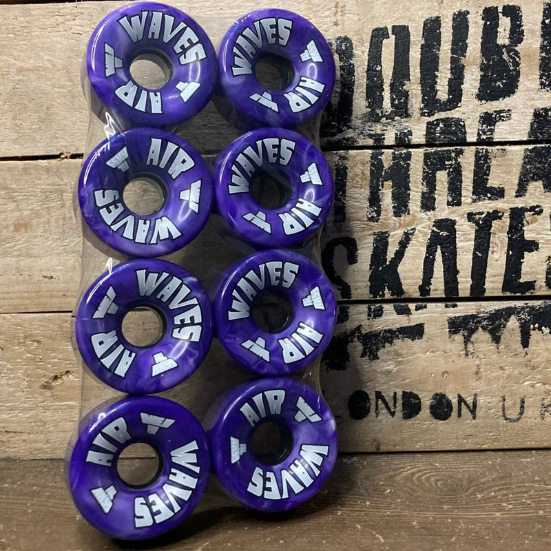 Air Waves Outdoor Wheels Purple and White Swirl