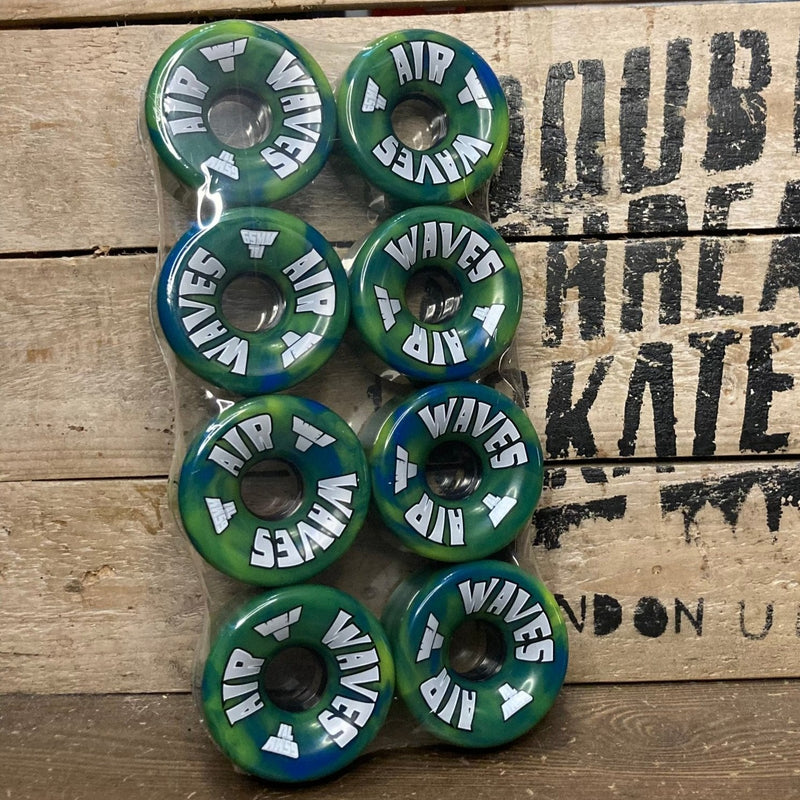 Air Waves Outdoor Wheels Blue and Green Swirl