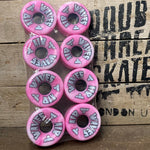 Air Waves Outdoor Wheels Baby Pink and White Swirl