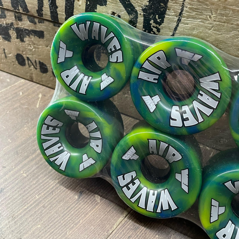 Air Waves Outdoor Wheels Green and Blue Swirl