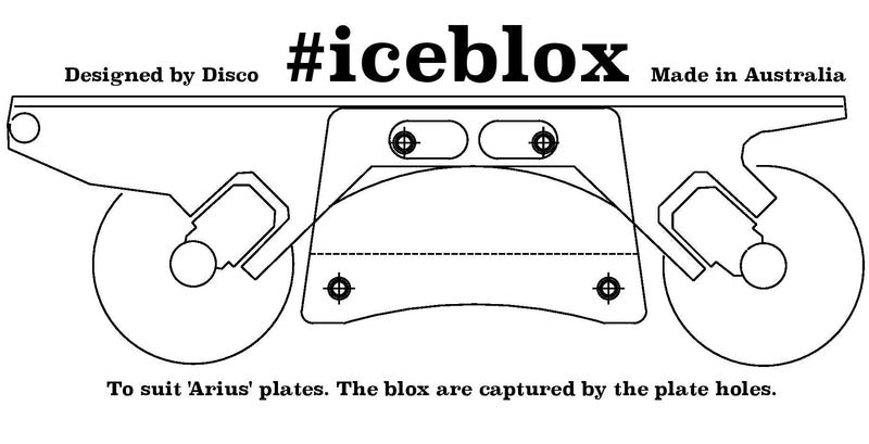 Discoblox Iceblox (to fit Arius plates) - Double Threat Skates