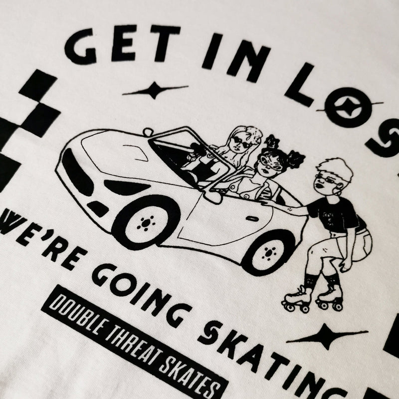 Get in Loser T-Shirt WHITE – Double Threat Skates