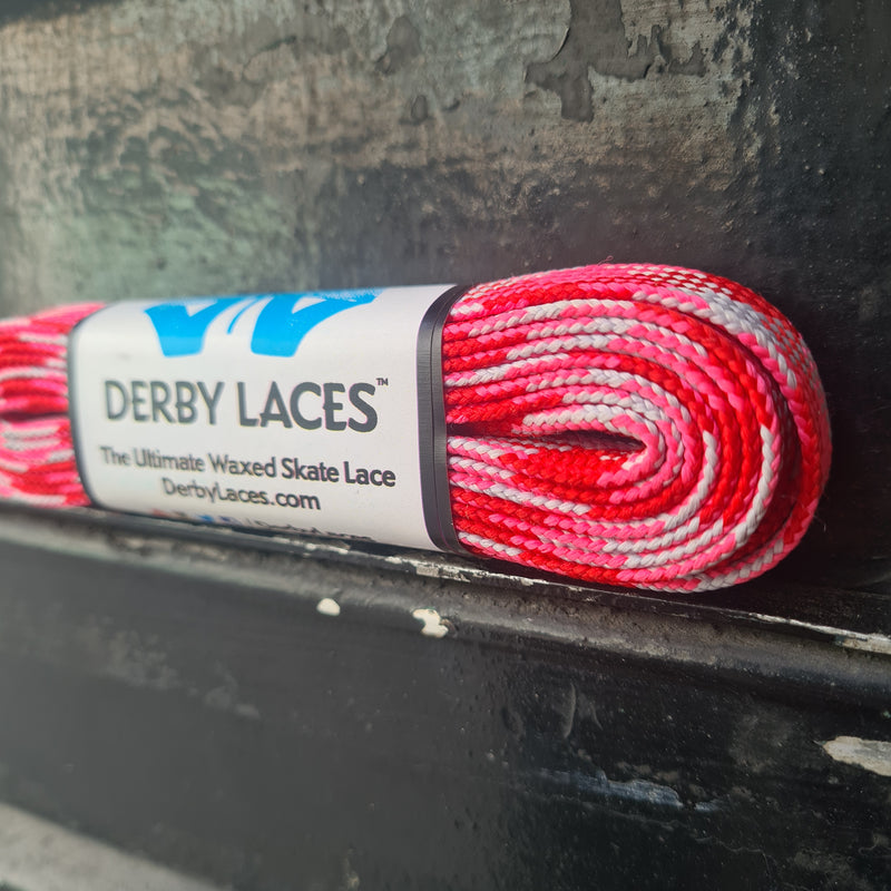 72''/183cm STYLE PATTERNED Waxed Derby Laces