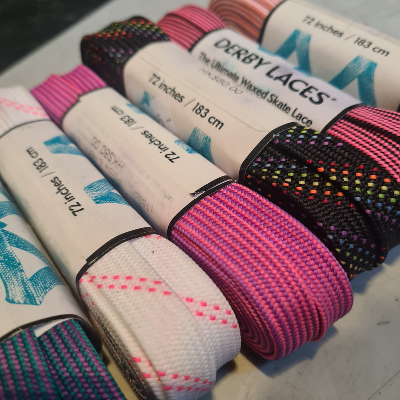 72''/183cm STYLE PATTERNED Waxed Derby Laces
