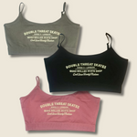 DTS Retro Logo Bra Cropped Cami Vest