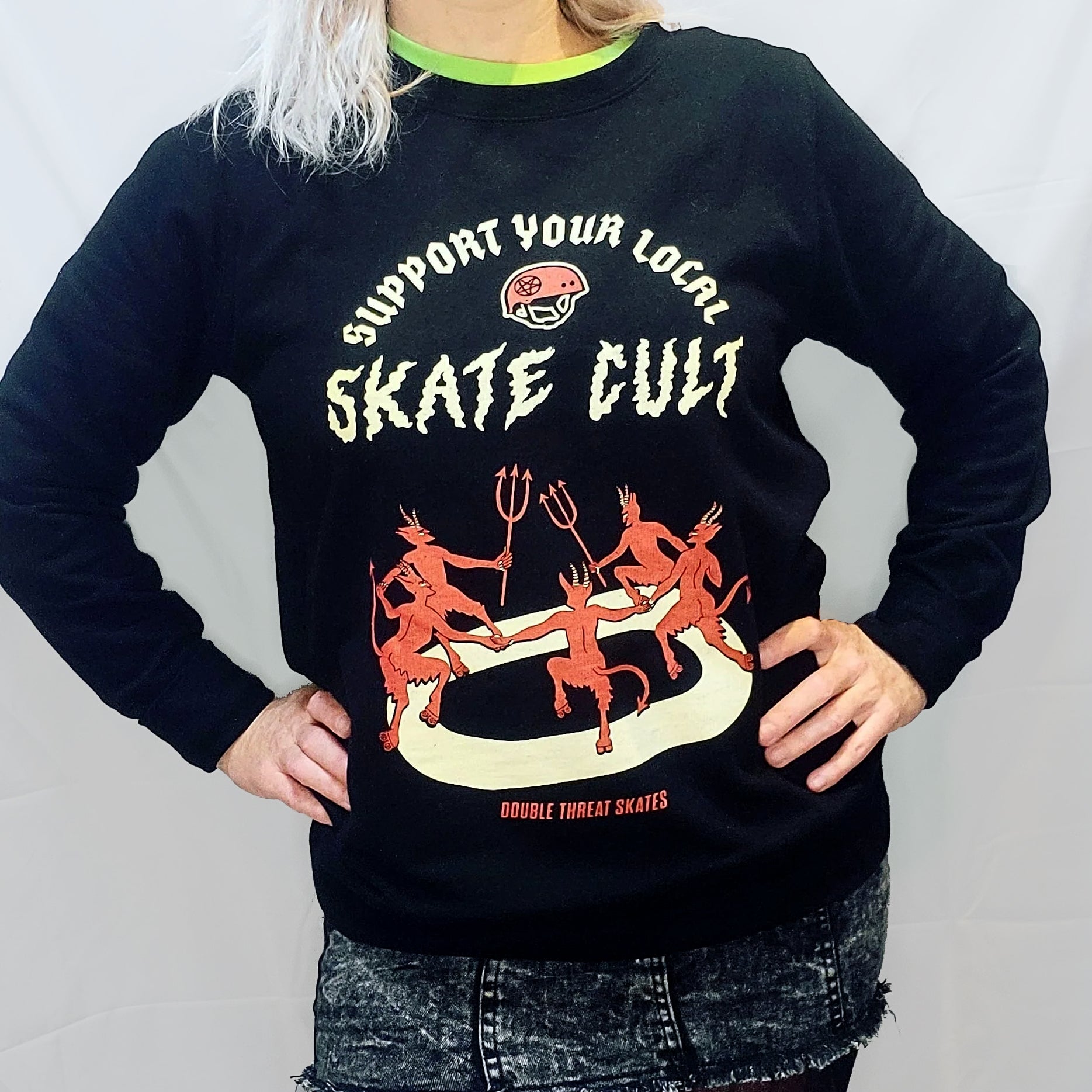 Skate Cult Sweatshirt Double Threat Skates
