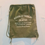 DTS Retro Logo Khaki Drawstring Bag
