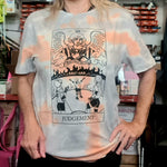 JUDGEMENT All Gender Tee - Pink & Grey Tie Dye