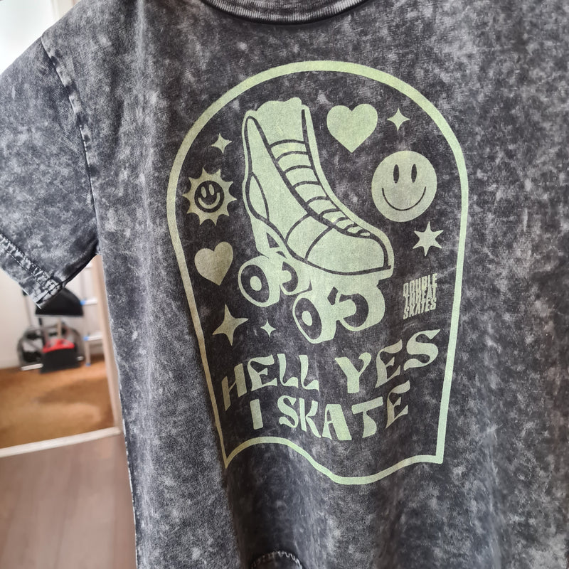 Hell Yes I Skate Kids Tee