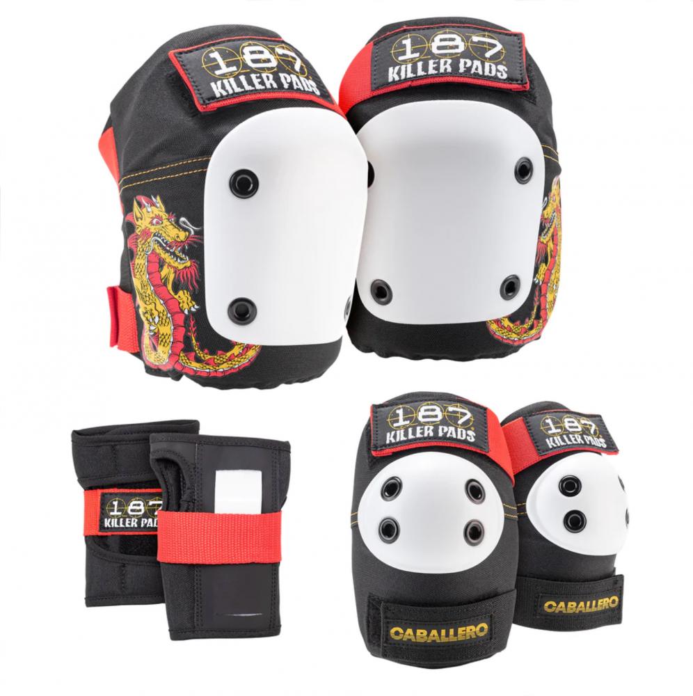 187 Combo 6-Pack - knees/elbows/wrists (assorted colours) - Double Threat Skates