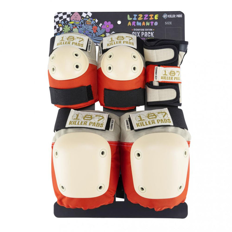 187 Combo 6-Pack - knees/elbows/wrists (assorted colours) - Double Threat Skates