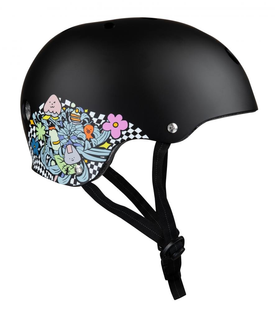 187 Killer Pads Certified Helmet - Lizzie Armanto Floral - Double Threat Skates