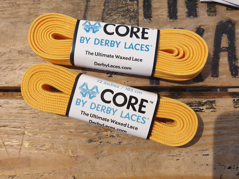 84''/213cm SOLID COLOUR Waxed Derby Laces