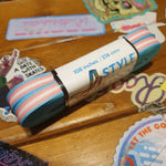 96''/244cm STYLE PATTERNED Waxed Derby Laces