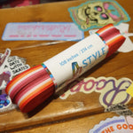 96''/244cm STYLE PATTERNED Waxed Derby Laces