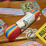 96''/244cm STYLE PATTERNED Waxed Derby Laces