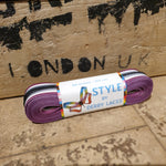 72''/183cm STYLE PATTERNED Waxed Derby Laces
