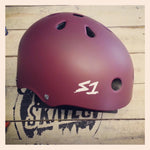 S1 Lifer Skate Helmet Maroon Matte