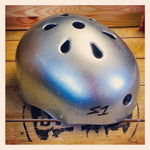S1 Lifer Skate Helmet Silver Glitter