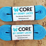 Pool Blue Derby Laces Skate Laces 