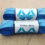 Sea Blue with black Flecks Derby Laces Skate Laces 