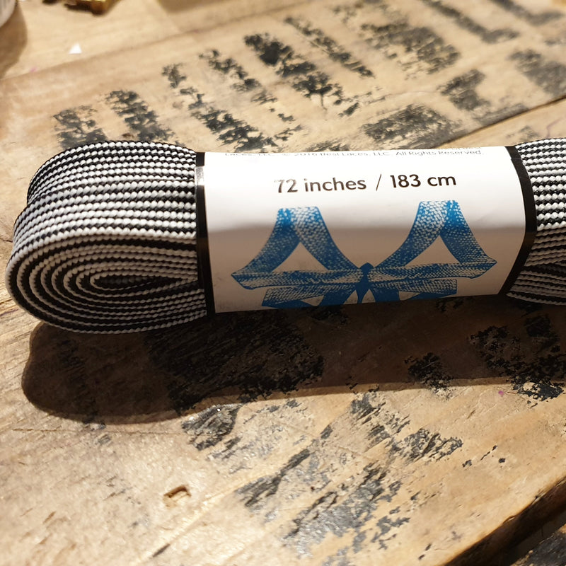 108''/274cm STYLE PATTERNED Waxed Derby Laces