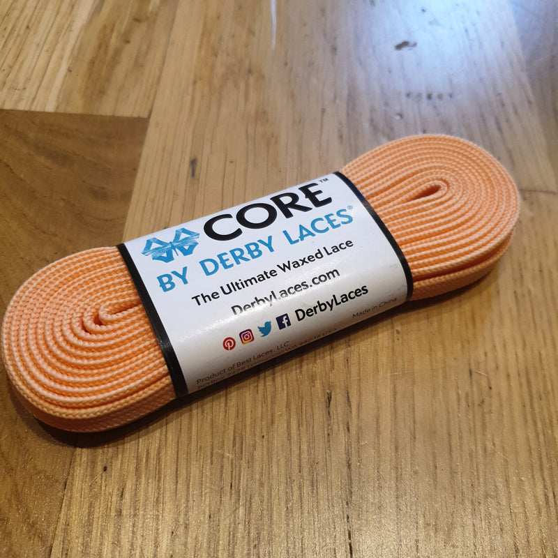 96''/244cm SOLID COLOUR Waxed Derby Laces