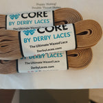 96''/244cm SOLID COLOUR Waxed Derby Laces