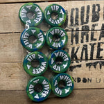 Air Waves Outdoor Wheels Blue and Green Swirl