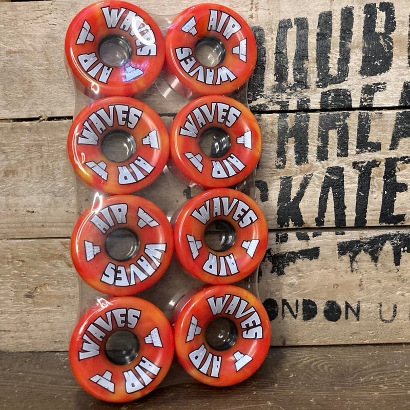 Air Waves Outdoor Wheels Orange and Yellow Swirl