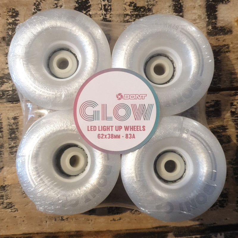 Bont GLOW Light Up LED Wheels - Double Threat Skates