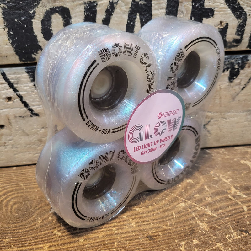 Bont GLOW Light Up LED Wheels - Double Threat Skates