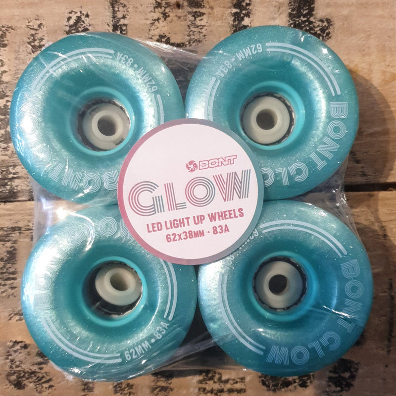 Bont GLOW Light Up LED Wheels - Double Threat Skates