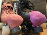 Bont Suede Toe Caps in cherry blossom pink and bubblegum pink