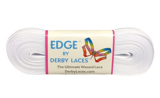 EDGE Waxed Laces - white or black - Double Threat Skates