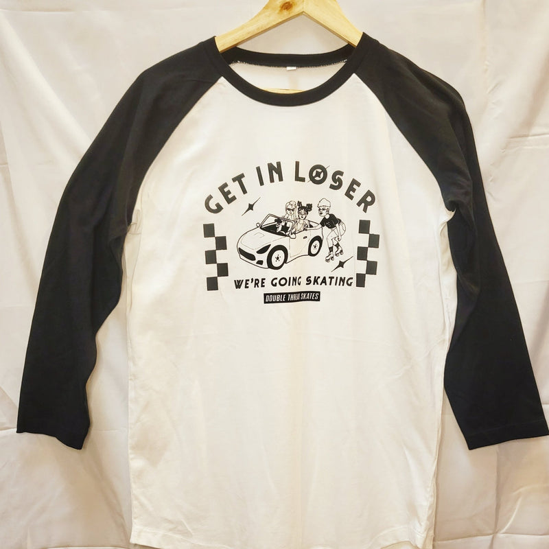 Get in Loser Baseball Long Sleeve Tee - Double Threat Skates