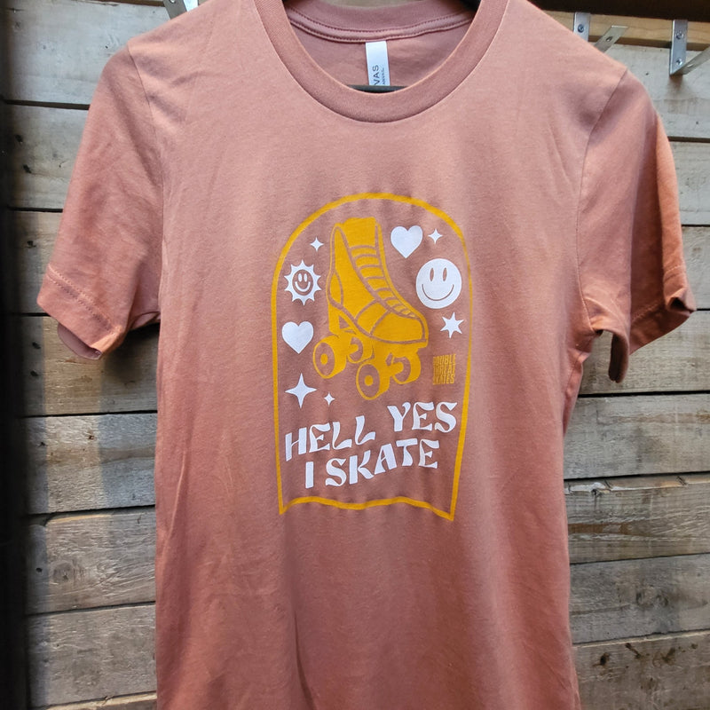 Hell Yes T-Shirt (All Gender Fit) - Double Threat Skates