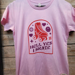 Hell Yes T-Shirt (Curved Fit) - Double Threat Skates
