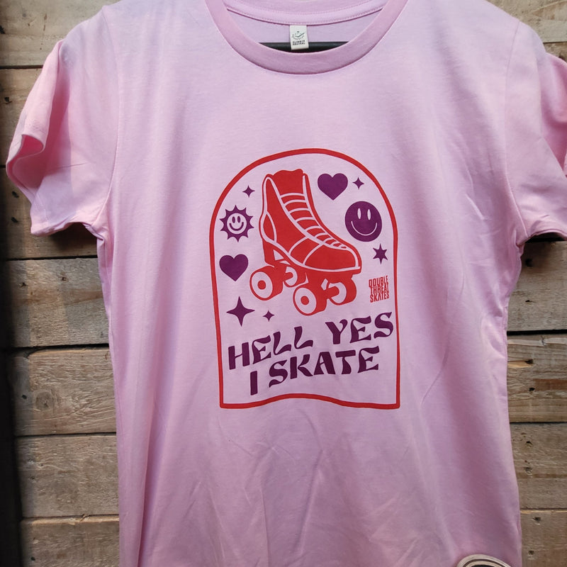 Hell Yes T-Shirt (Curved Fit) - Double Threat Skates