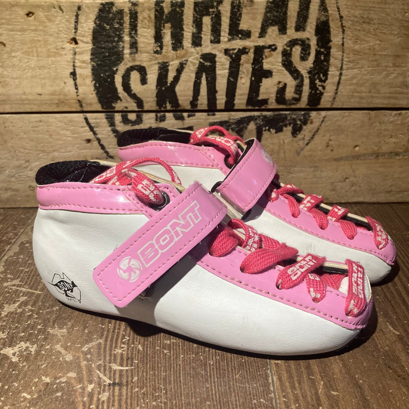 Pink & White Bont Microfibre Hybrid Boots - EU31 - Double Threat Skates