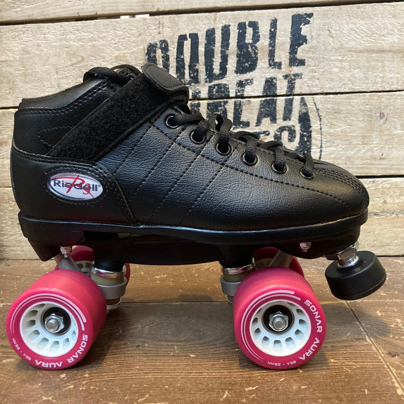 Riedell R3 DERBY Skates with Aura wheels and Toecaps - Double Threat Skates