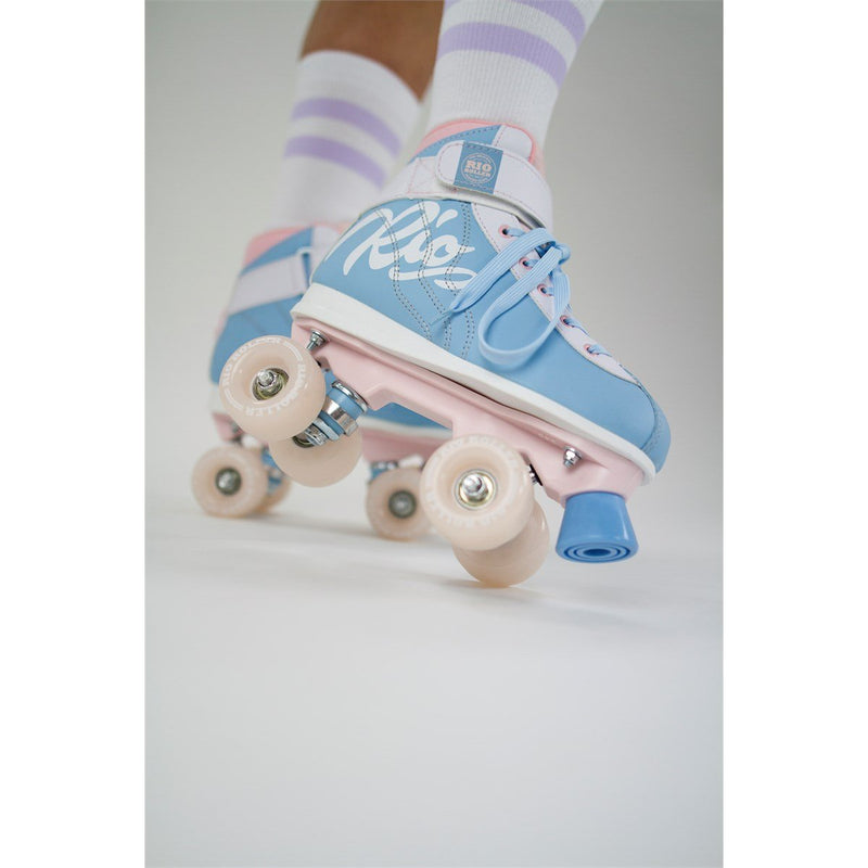 Rollers Évolutifs 2 En 1 Triskates / Inline Stitch 27-30 Bleu Blanc – Patins Ajustables Enfant Avec Frein, Roulements 608Z