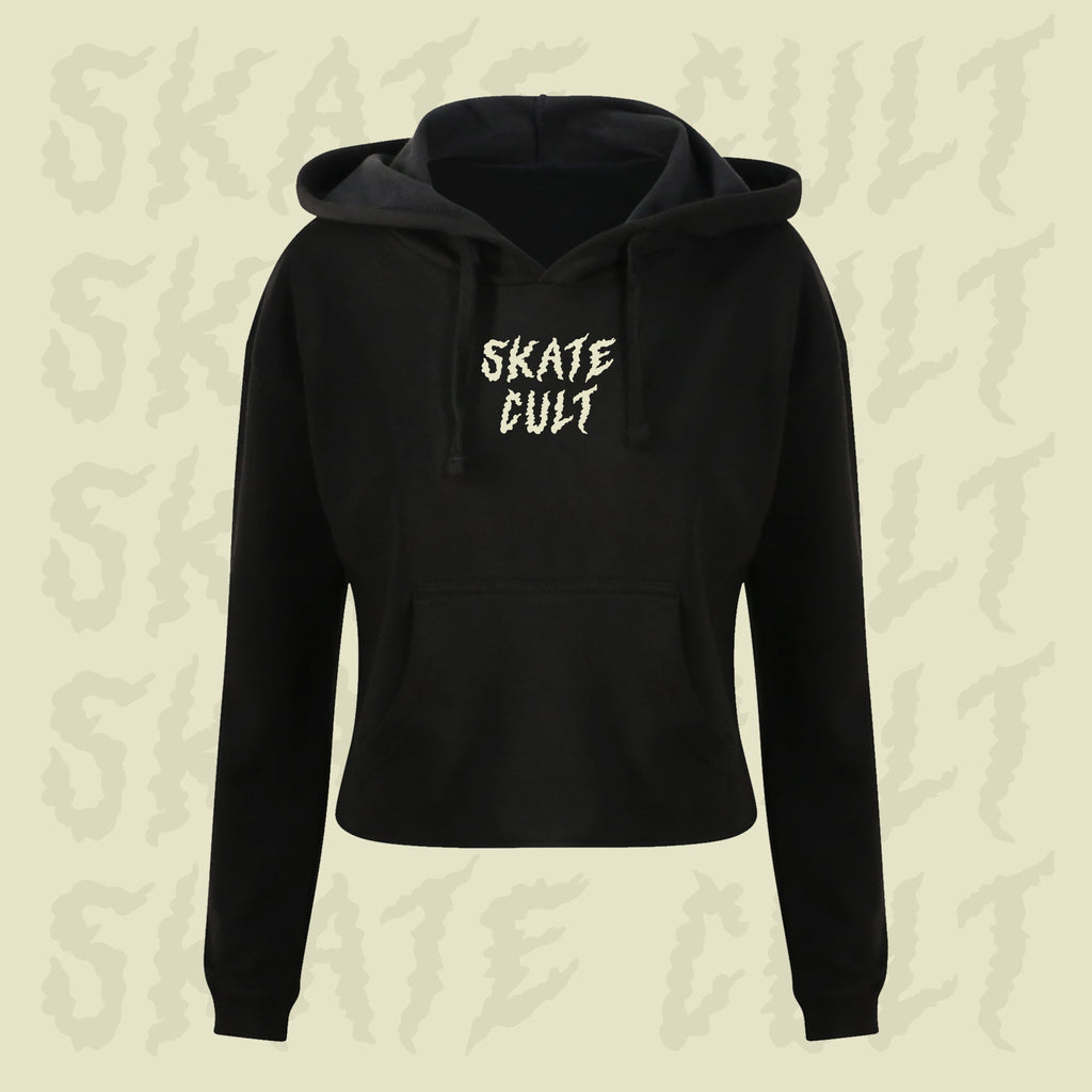 Skate Cult Cropped Hoodie - Double Threat Skates