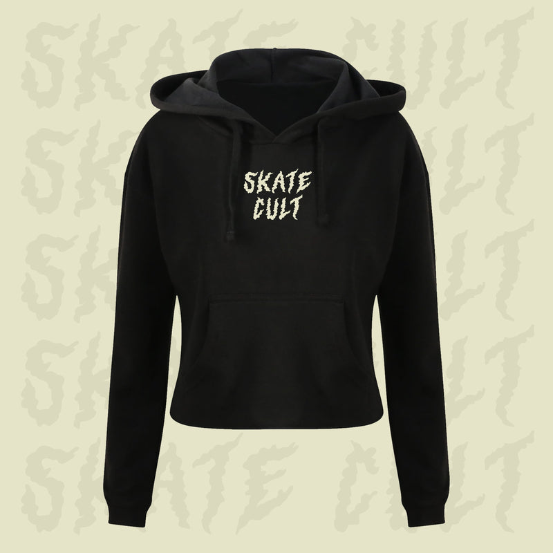 Skate Cult Cropped Hoodie - Double Threat Skates