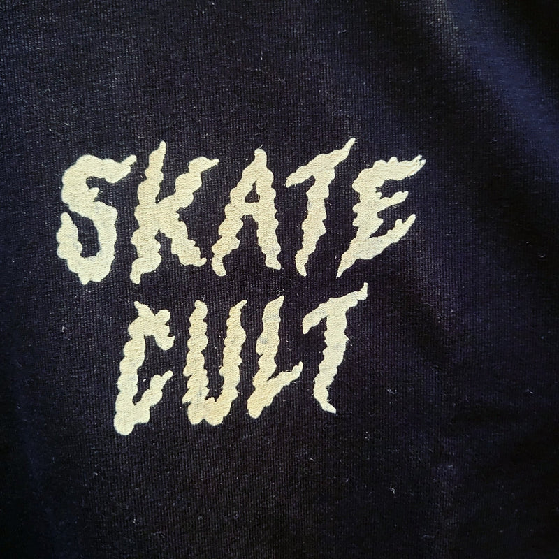 Skate Cult Long Sleeve Tee - BLACK - Double Threat Skates
