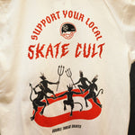 Skate Cult T-Shirt - WHITE - Double Threat Skates