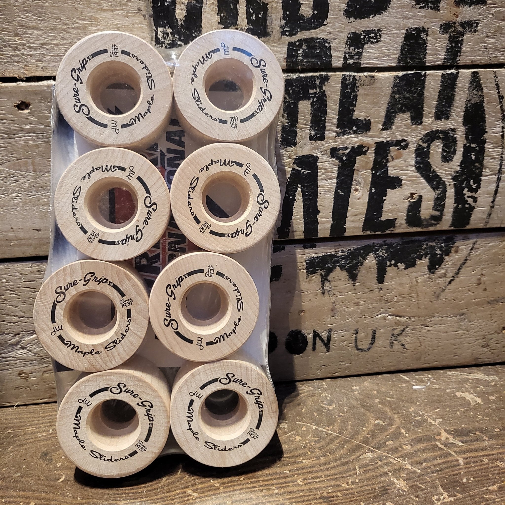 Sliders Rims Sure Grip Maple Slider Wheels (8 pack) – Double Threat Skates